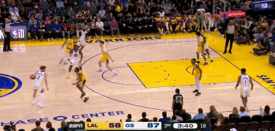 🏀NBA季前赛战报：布朗尼17+4 勇士六人得分上双以132-74大胜湖人
